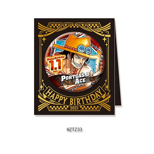 Бейдж дня рождения Comic Factory ONE PIECE Лuffy Zoro Chopper Sanji Nami стойка для бейджей на день рождения