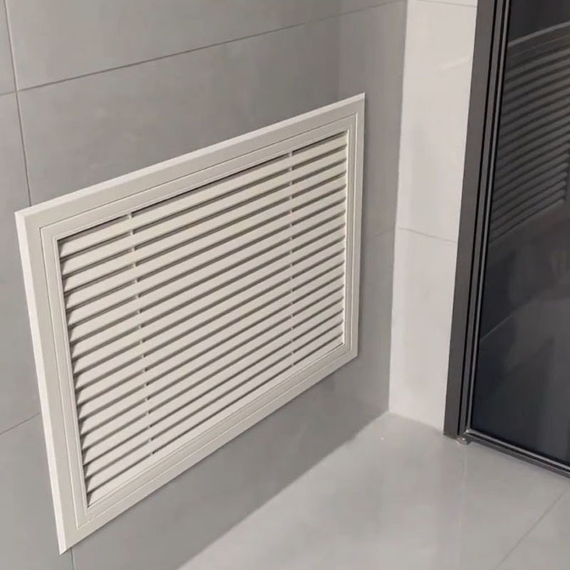 Aluminum alloy louver air outlet wholesale floor heating water divider cover maintenance port grille