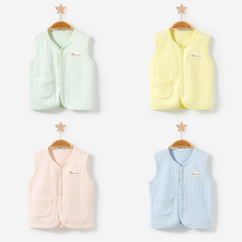 Chaleco de bebé Primavera, Otoño e Invierno para niños y niñas recién nacido algodón ropa exterior chaleco otoño niños chaleco abrigo chaleco bebé image 2