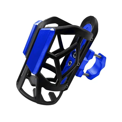 Motosiklet ləvazimatları və aksesuarları holder, alloy nylon plastic electric - blue-high-quality-motorcycle-water-bottle-holder