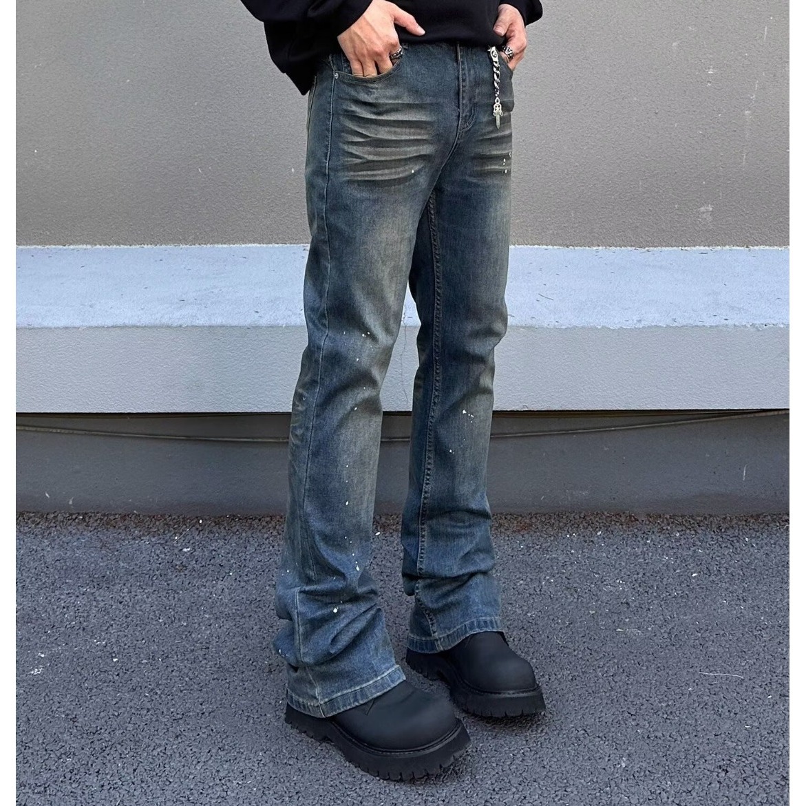 New Spring/Autumn High Quality Stretch Men's Jeans Straight Leg Slim Fit Retro Versatile Fashion Jeans_mkmklike.com