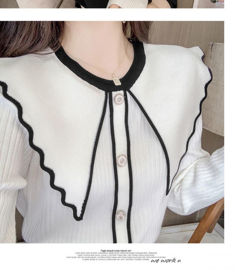 Sweet Lotus Leaf Collar Sweater Style 8