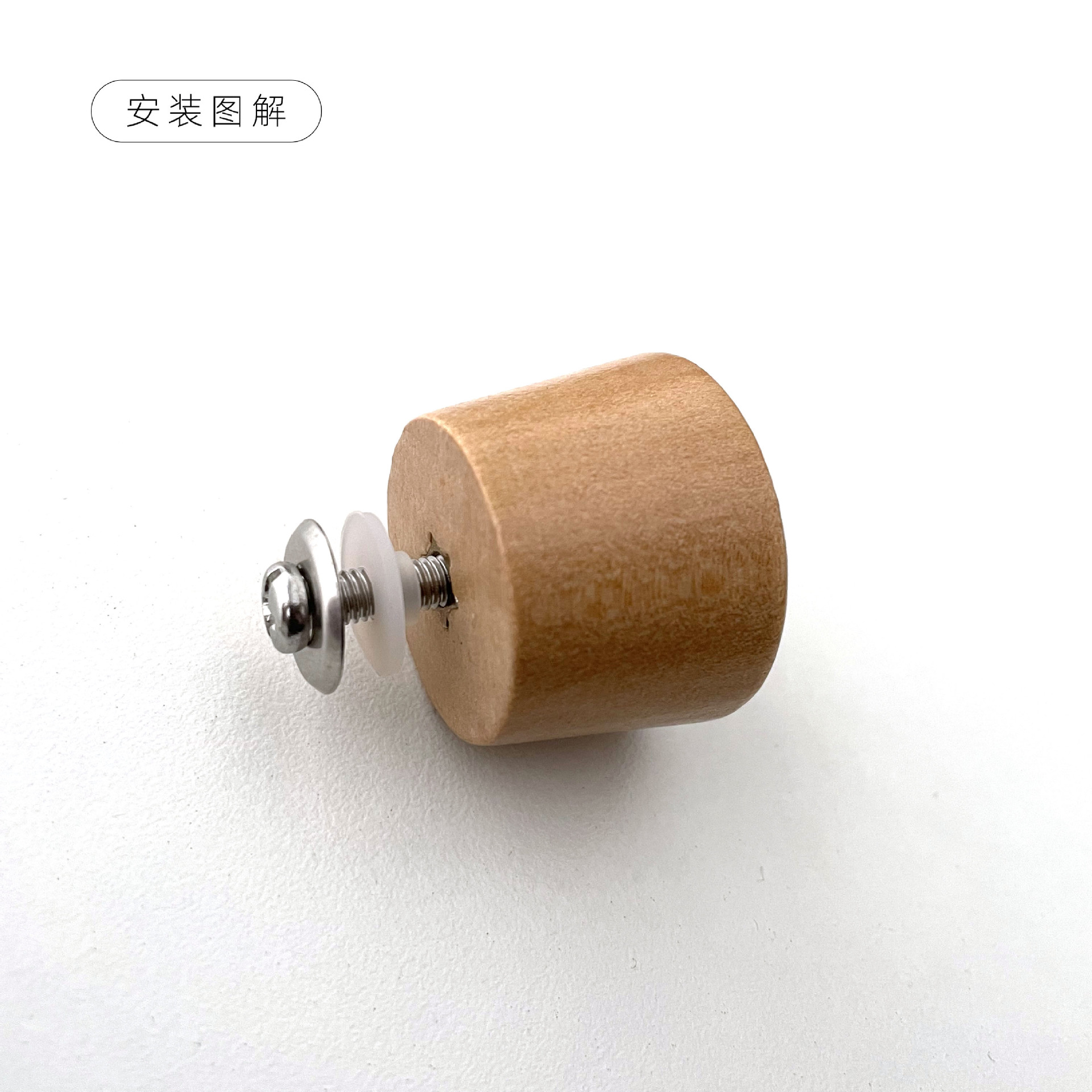 Aislamiento térmico antiescaldado Manija de madera maciza cuentas superiores Tapón de olla universal Manija Accesorios de tapa Tapa de vidrio Tapa de asa Tapa de asa