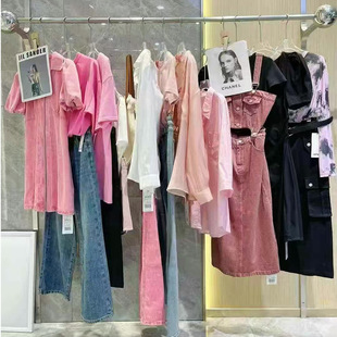 Jia Mo 25 Summer Women's Clothing Brand Clearance Stock Guangzhou Thirteen Lines New Stock Live Broadcast Physical Store Wholesale