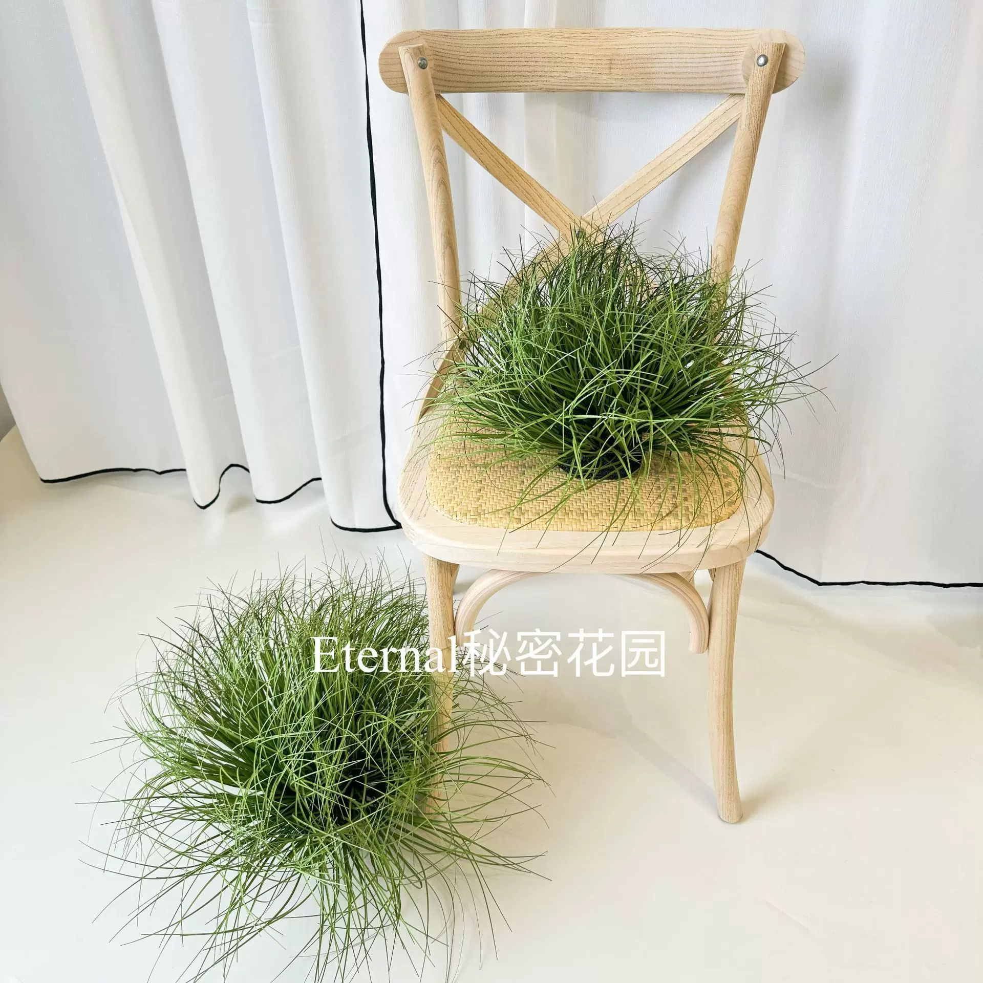 仿真绿植草团假草坪草墩草垛狗尾草景观布置道具场景工程拍摄摆件