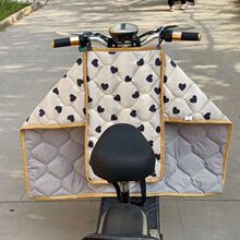 夏季电动摩托车挡风被春秋款分体式防水防晒电瓶车防风罩防紫外线