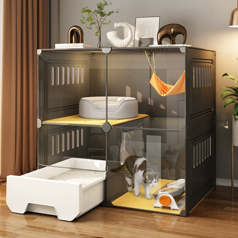 Клетка для кошек, кошачий туалет, кошачий туалет, универсальный бытовой домашний очень большой свободный пространство, не требует места, вилла для кошек, шкаф для кошек, кошачье гнездо