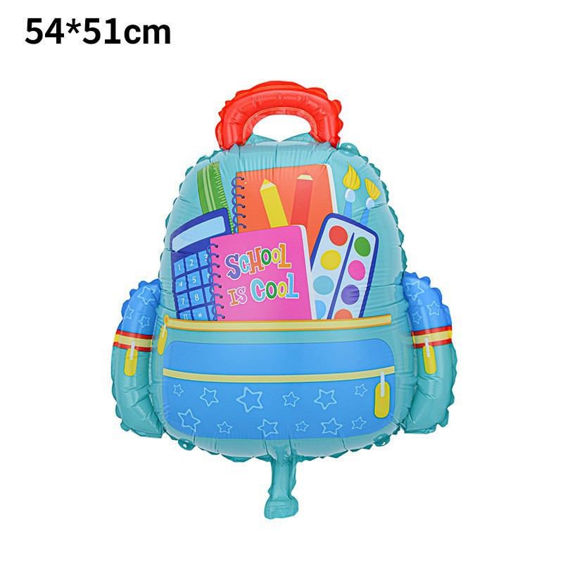 Balón escolar bolsas escolares papelería lápiz balón escolar temporada de retorno a la escuela globo de aluminio globo de ceremonia de apertura image 20