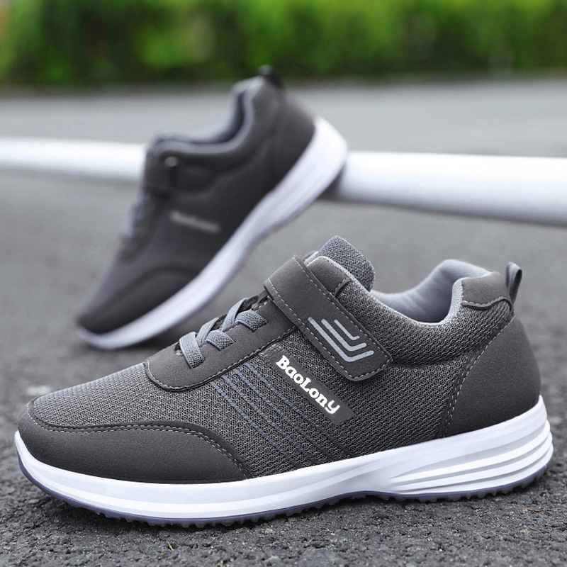 Zapatos para caminar con suela blanda de primavera, nuevos zapatos de viaje para personas de mediana edad y mayores, zapatos para correr transpirables para parejas, zapatos deportivos para personas mayores, zapatos para mamá