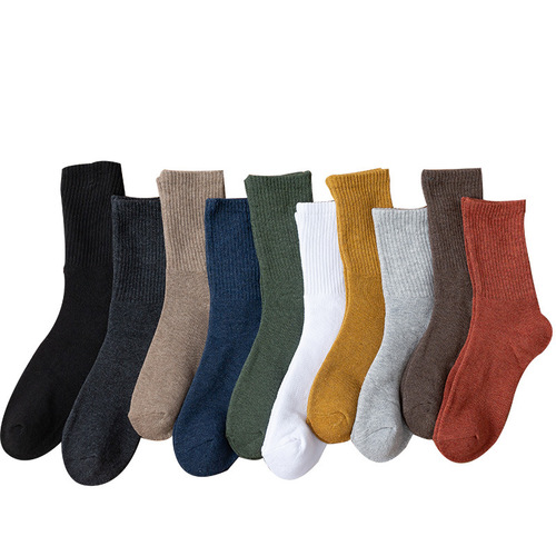 Winter thickened velvet mid-length men's terry socks tall thick socks with wool winter wholesale women's velvet socks