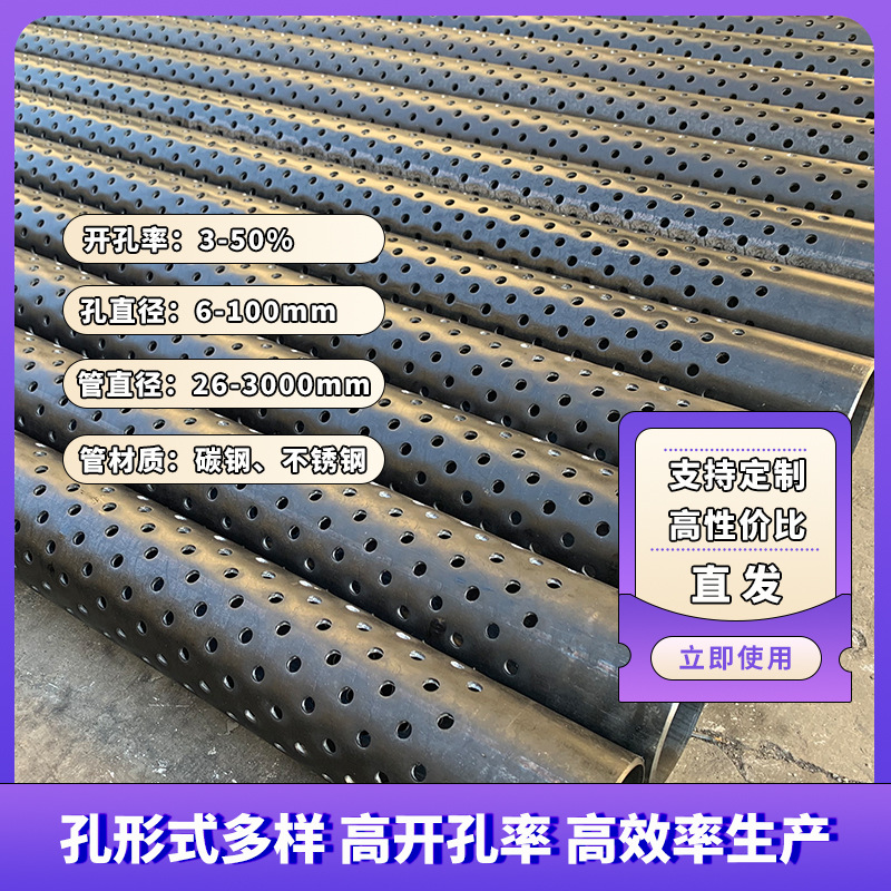 600生产加工镀锌圆孔滤水管 井壁管 厂家销售降水滤水管 空调井