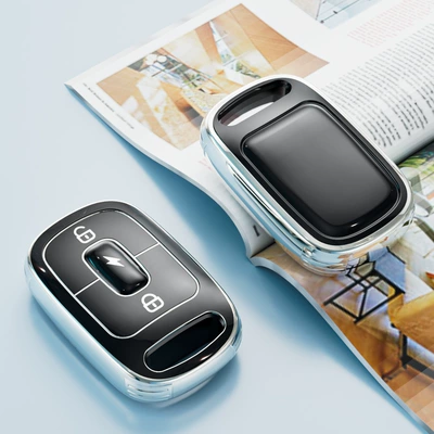 lock remote control buckle, Electric vehicle key cover shell - b-section-black