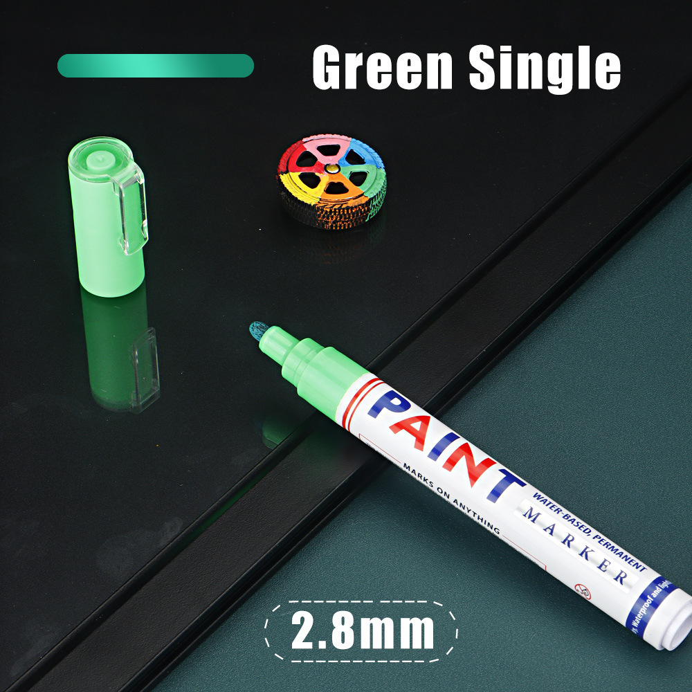 Pluma de pintura transfronteriza impermeable no se desvanece marca de secado rápido para neumáticos de automóviles muebles de estala de pintura de reparación