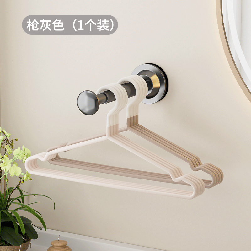 吸盤ハンガー収納神器穴なしベランダ壁掛け多機能整理ラック家庭用ハンガー伸縮ハンガー|undefined