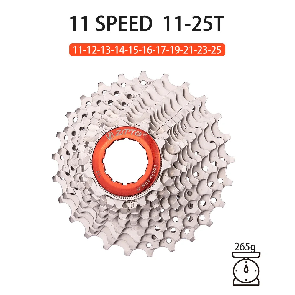 11 velocidades 25T plata