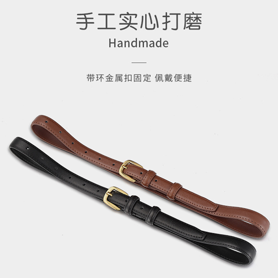 Cinturón de cuero genuino para mujer, estilo simple, adecuado para jeans, moderno y versátil, nuevo modelo de verano 2025, cinturón de piel de vaca suave para mujer, diseño simple.