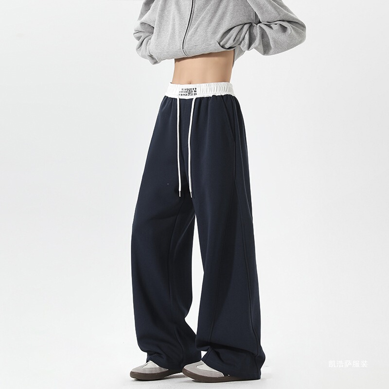 Majira American High Street Retro Heavyweight Curved Hem Sweatpants for Men, New Spring and Autumn Loose Straight Wide-Leg Casual Sweatpants Majira American High Street Retro Heavyweight Curved Hem Sweatpants for Men, New Spring and Autumn Loose Straight Wide-Leg Casual Sweatpants