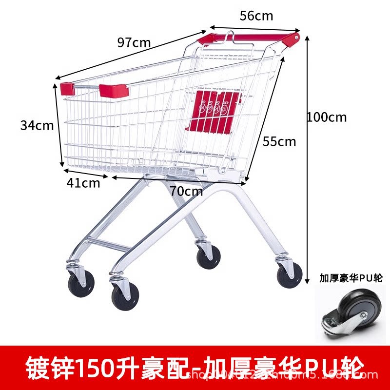 Carrito de compras de supermercado nuevo multifuncional carrito de compras carrito de compras doméstico propiedad carrito de compras almacén de carritos de manejo de camiones