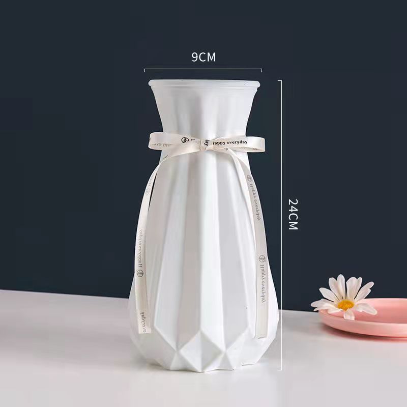 Creativo de porcelana-como florero de vidrio esmerilado flor seca flor artificial flor hidropónica accesorios de cámara decoración de escritorio arreglo floral