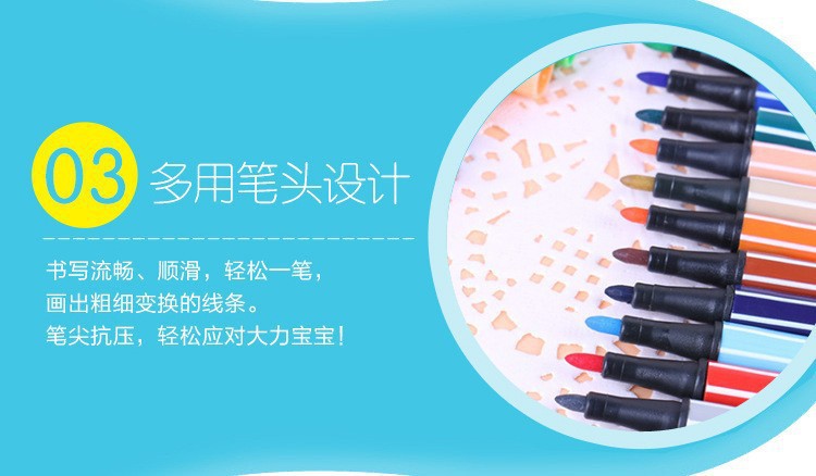 Creative Little Bear Washable Watercolor Brush Painting Marker Set 12/18/24/36 Colors Marker Wholesale Watercolor Brush