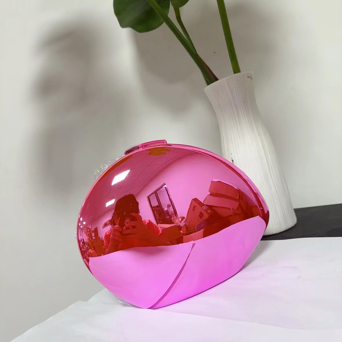 Bolsa de cena acrílica de venta transfronteriza de nicho de diseño especial bolsa de cena huevo de ganso hombro bolso de mano