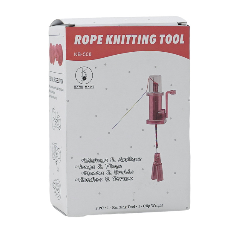 DIY manual tejedor de cuerda casero tejedor de cuerda tejer collar joyas herramientas de trenzado herramientas de bobinado