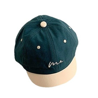 Niños coreanos líneas simples bordadas gorra de lengua primavera y otoño bebés masculinos y femeninos corto borde corto viaje sombrero de béisbol sombrero de sombra