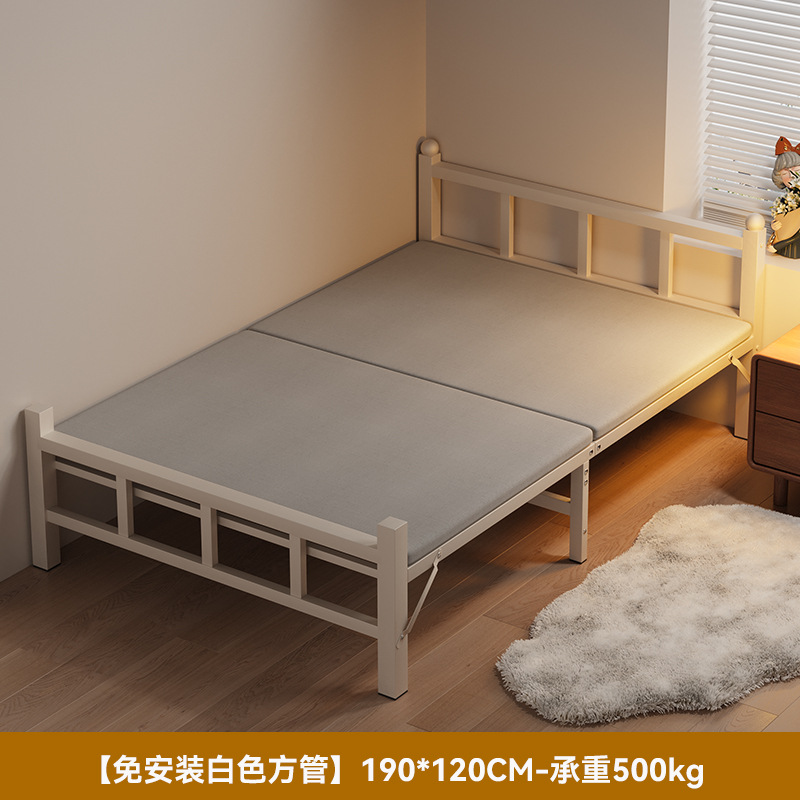 Sábanas plegables 1m2 cama simple doméstica de alquiler de adultos dormitorio de oficina marcha siesta cama de hierro