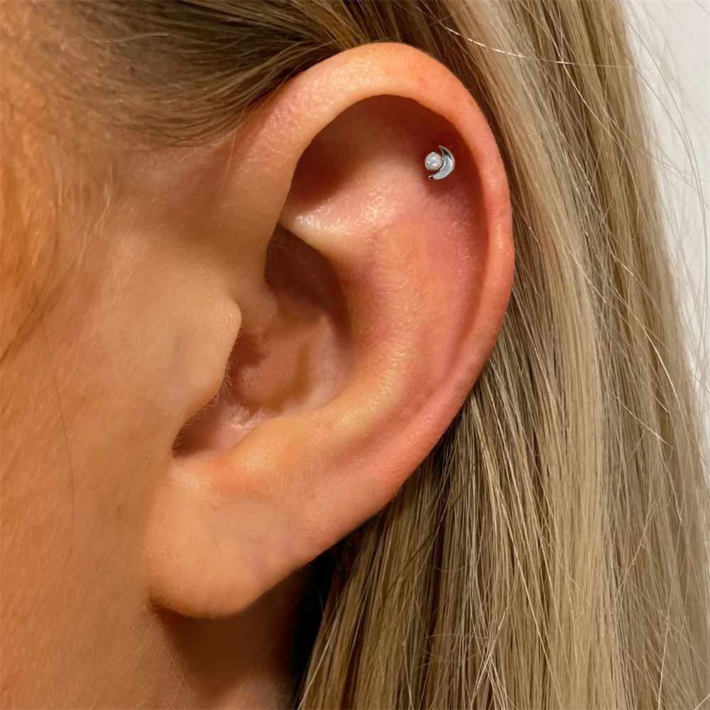 2g Weight Zircon Inlay Material Ear Studs Classification 1 Piece Quantity Daily, Street Occasion 925 Sterling Silver Material Geometric Pattern Women's Gender Plating Design Casual, Simple Style Style 1 Piece Ear Cartilage Rings & Studs Casual Simple Style Geometric 925 Sterling Silver Plating Zircon 49