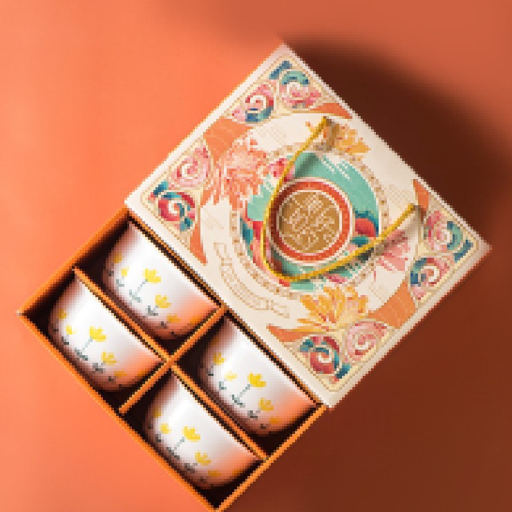 estilo japonés inswind cubiertos de cerámica al por mayor juegos de tazón caja de regalo de venta abierta juegos de platos de regalo de boda