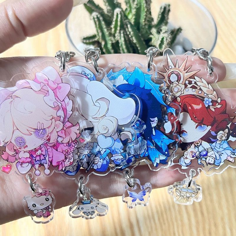 Identity V game acrylic double-sided double-layer keychain featuring the fisherman character Shadow of Time and Space, exquisite and cute commemorative pendant