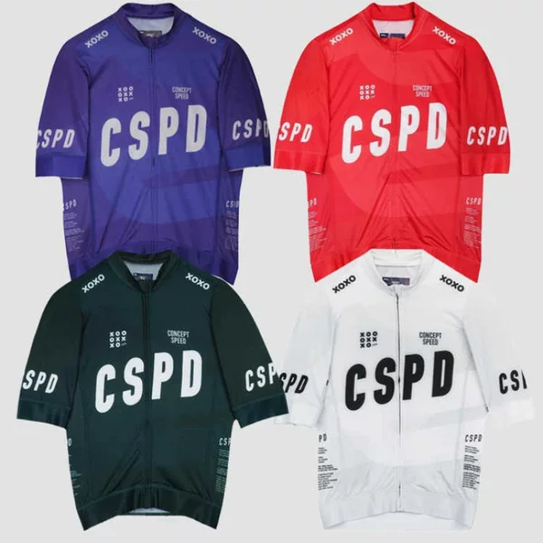 Cspd Competitive Men's and Women's Short-Sleeved Cycling Clothing, Sun Protection Road Cycling Clothing, Outdoor Sports Quick-Drying Suit