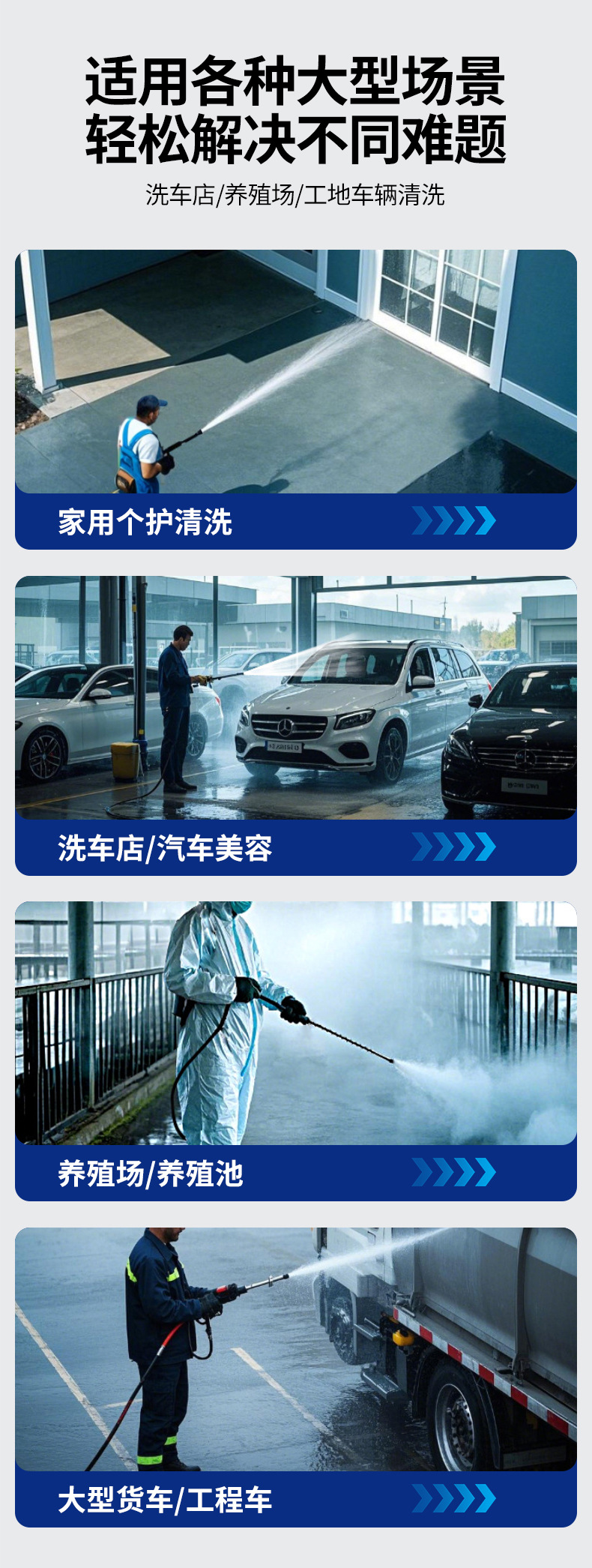 High-Pressure Car Washing Machine 220V Household High-Pressure Powerful Car Cleaning Tool Portable Handheld High-Power Car Washing Machine