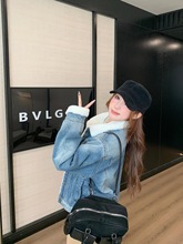 美式复古水洗牛仔外套女2025秋冬新款毛领加绒加厚夹克衫上衣chic