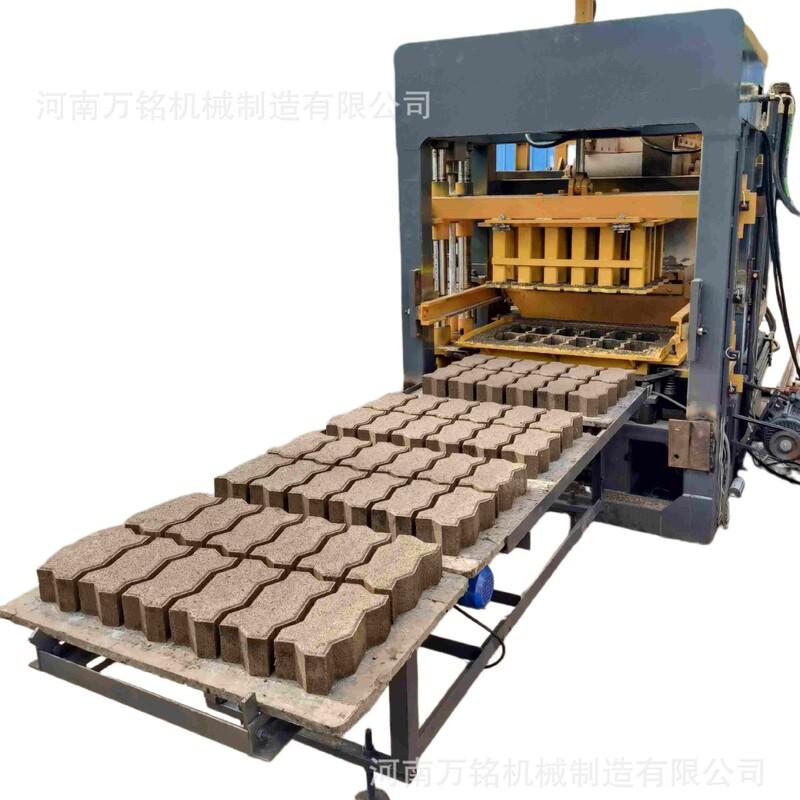 S-Type Interlocking Block Permeable Brick Machine, Fully Automatic Wave Interlocking Block Forming Equipment, Dock Interlocking Block Brick Machine