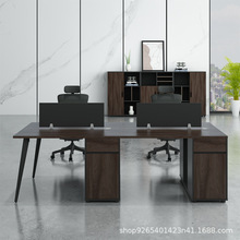 创梦办公桌职员桌简约现代办公室两人四人位屏风卡座厂家可定制