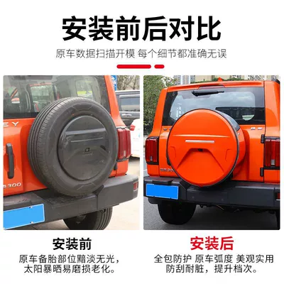 protective cover for off-road decoration, Spare wheel cover
