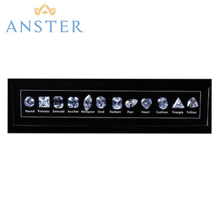 ANSTER ANSTER than color stone than size than shape set high carbon drill synthetic stone White