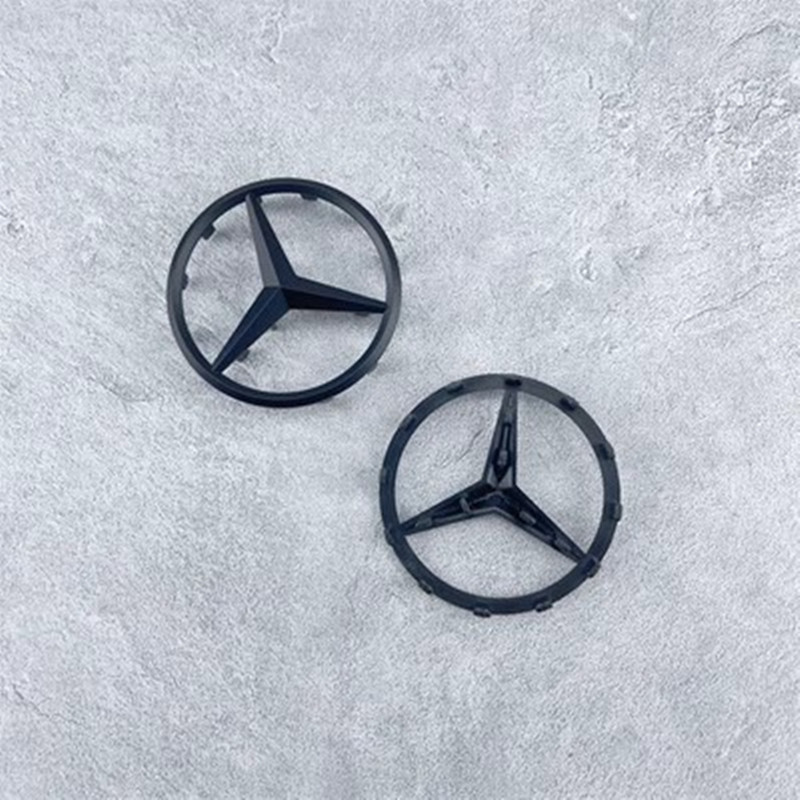 メルセデスベンツステアリングホイールロゴAクラスBクラスCクラスE300L CLA260 ML350 GLK300三叉ロゴに適しています。|undefined