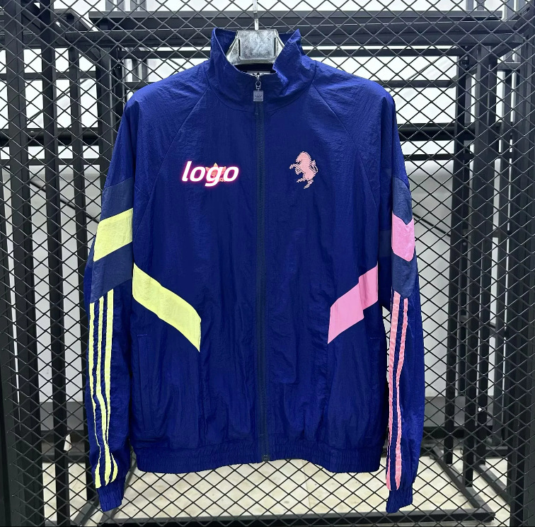 サッカーユニフォームレトロ長袖ジャージ防水日焼け止めウインドブレーカークラシックドイツバサレアルマドリリバプールサッカージャケット|undefined