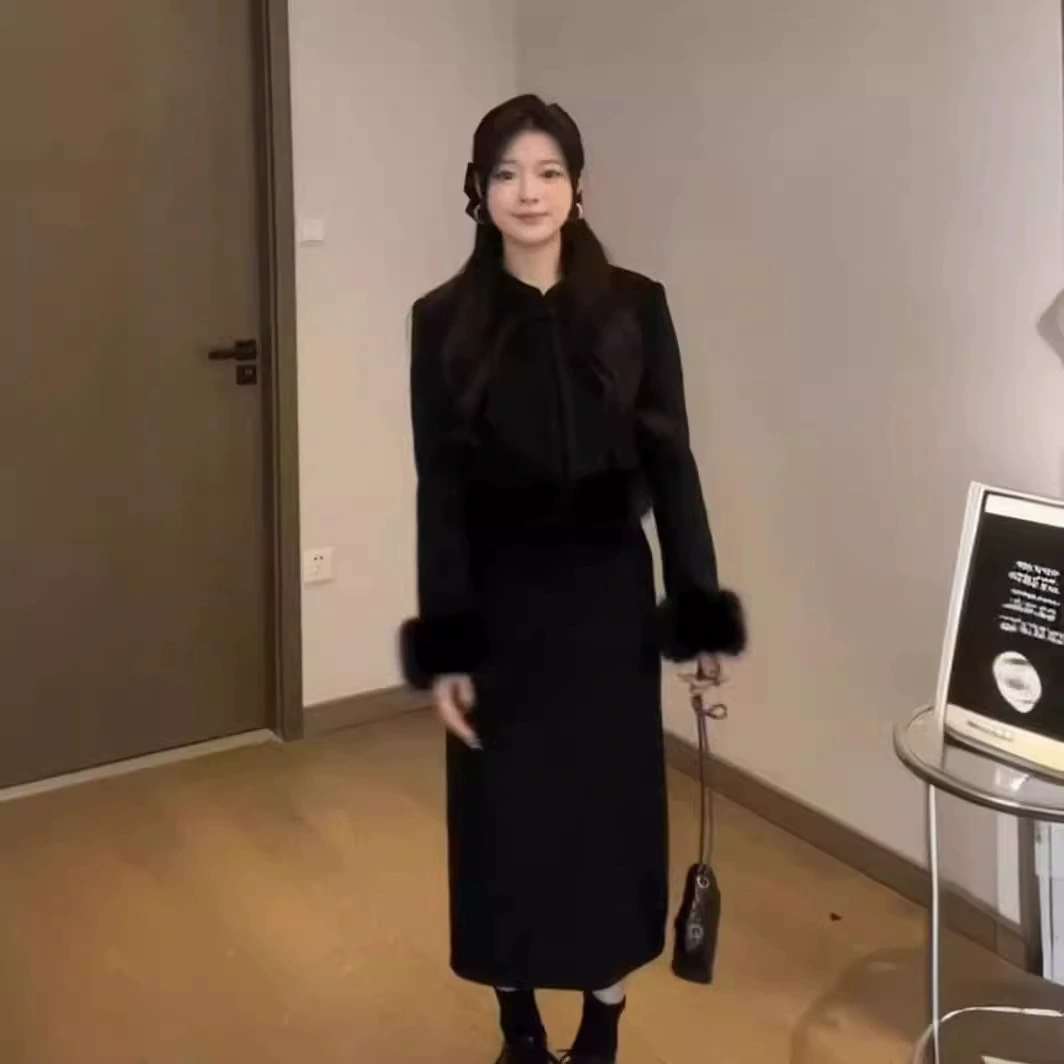 Небольшой демисезонный набор, китайский стиль, стиль Chanel