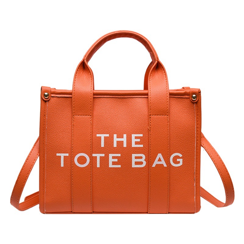 Bolso de mano de comercio exterior transfronterizo patrón de lichí bolso de mujer de moda de alta gama impreso carta hombro bolsa de mensajero
