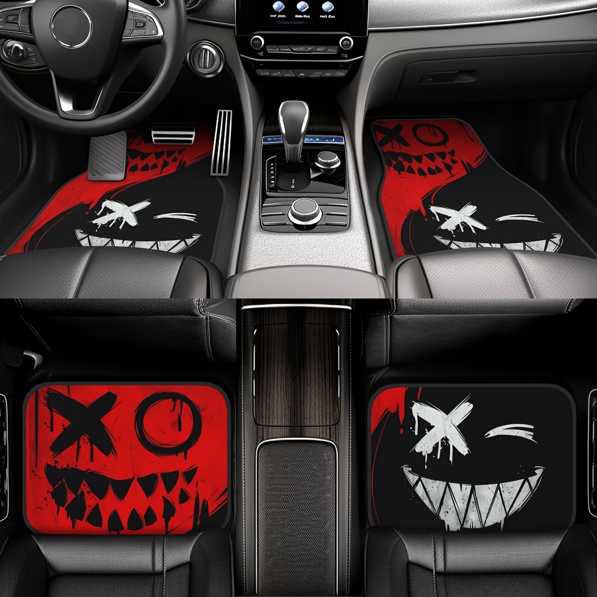 temu cross-border personalized cartoon universal car mat absorbent quick-drying dirt-resistant wear-resistant easy to care car mat floor