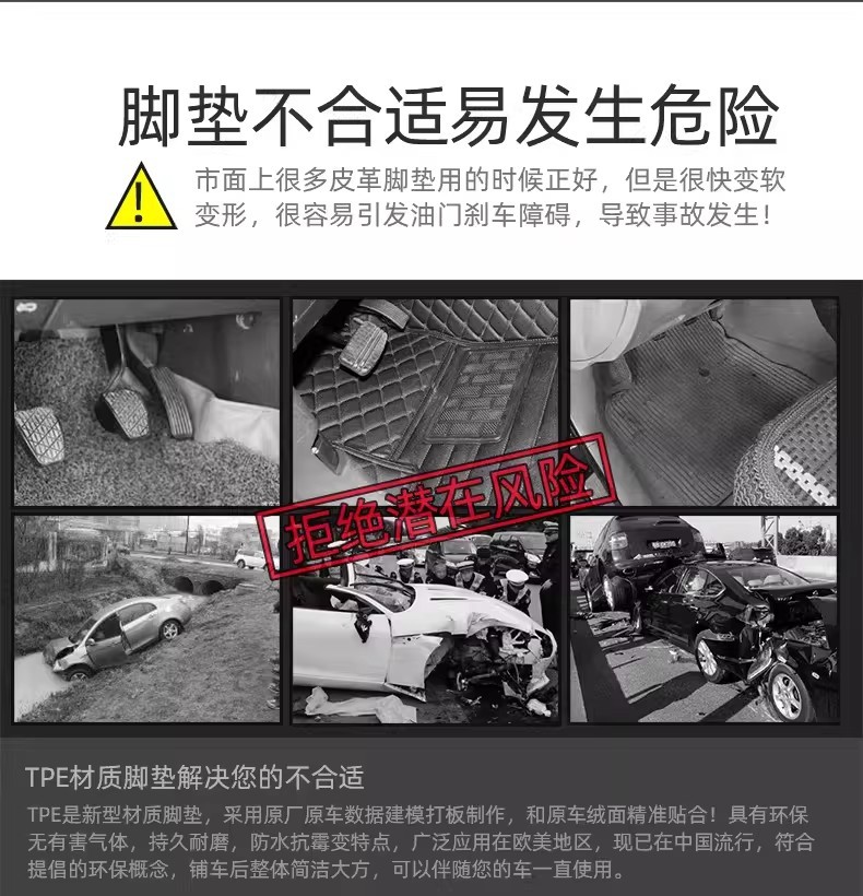 Honda Freed Right-Hand Drive Tpe Floor Mats Gt Series Gt6Gt7Gt8 Suitable for Car Mats Waterproof Floor Mats Wear-Resistant and Non-Slip