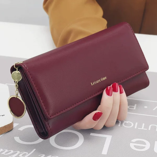 Women's Wallet, Long Clutch Bag, Large Capacity, High-End Style, Cross-Border Zipper Fashion Wallet for Women