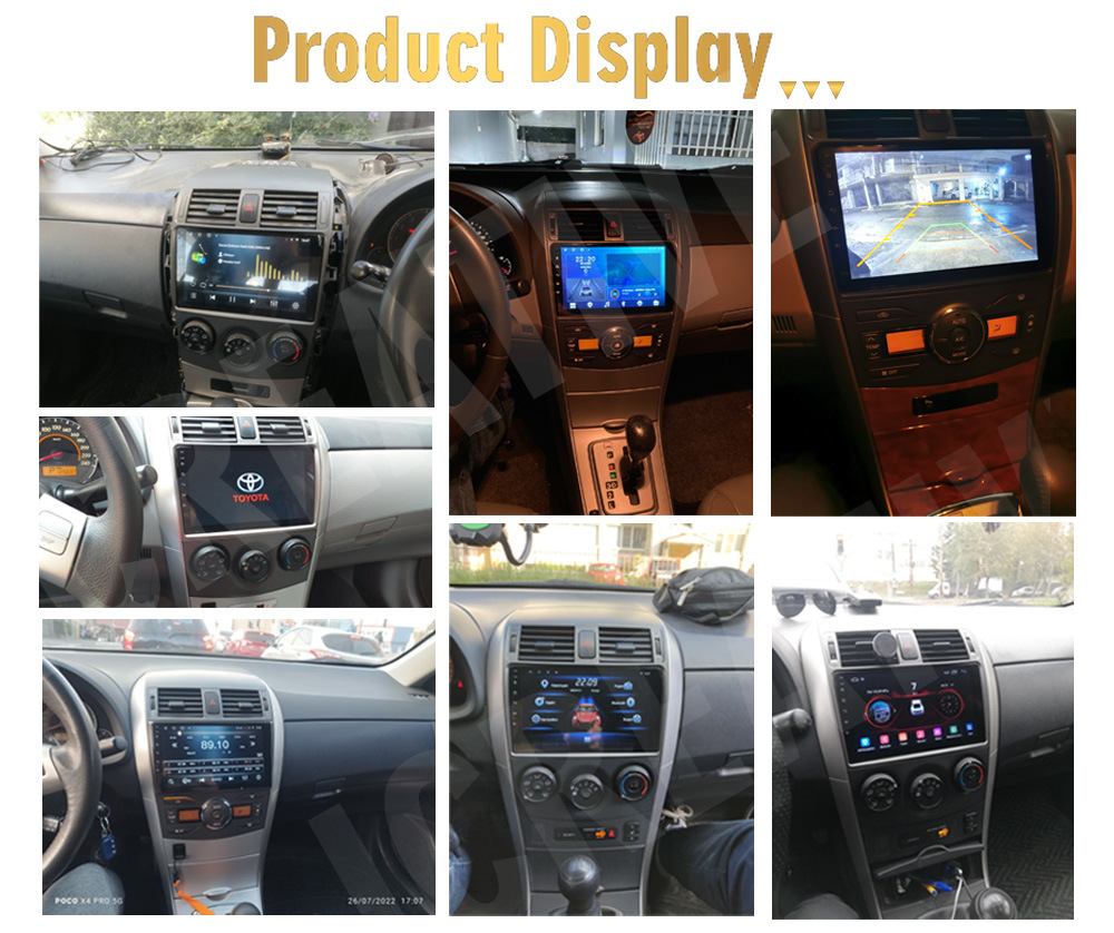 Suitable for Toyota Corolla 06-13 Gps Android Navigation System with Bluetooth and Reversing Camera Intelligent Car Machine