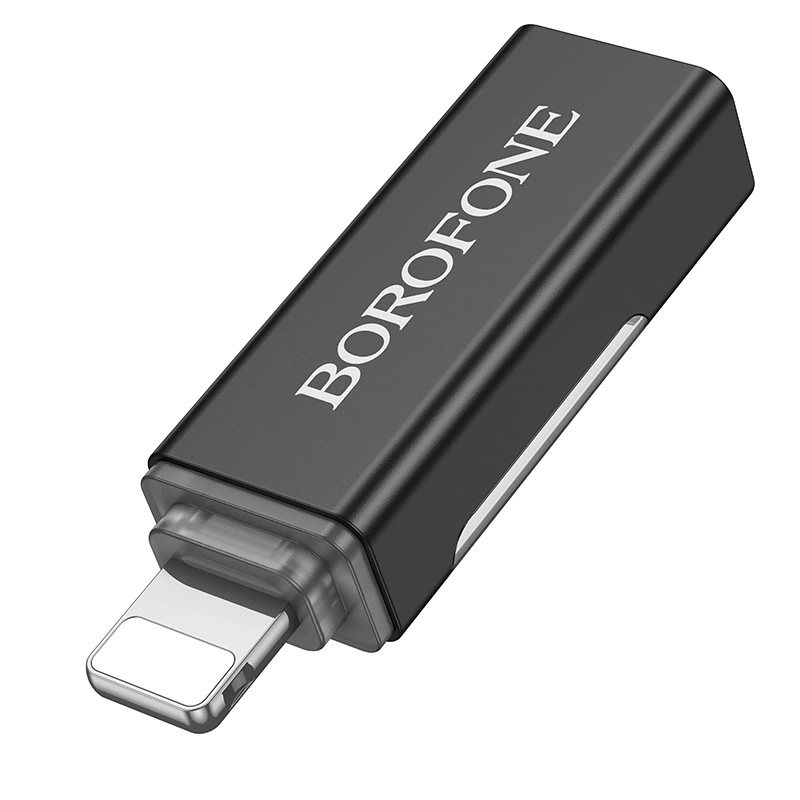 Адаптер BOROFONE BV25 Type-C/USB-штекер на Type-C-гнездо с дисплеем, умная быстрая зарядка