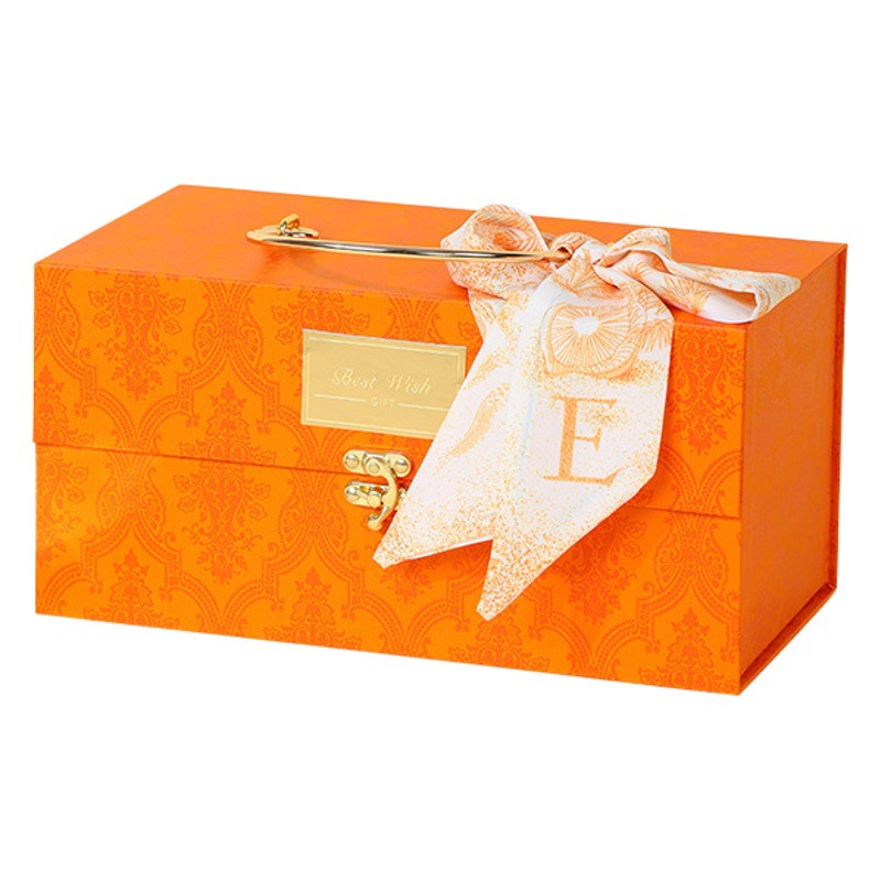 Vintage Green Valentine's Day Wedding Engagement Candy Gift Box Full Moon Wine High-grade Light Luxury Metal Portable Gift Packaging Box