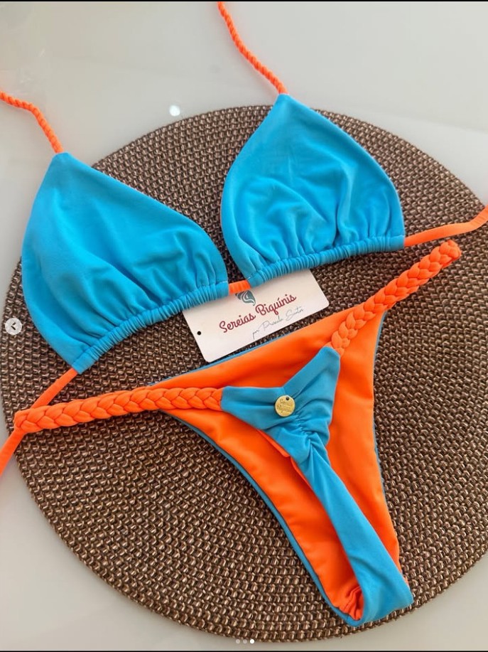 New 2025 Women's Fresh Floral Print Bikini Set Sexy Braided Rope Design European American Style Two Piece Swimsuit for Vacation_ecoleips.com