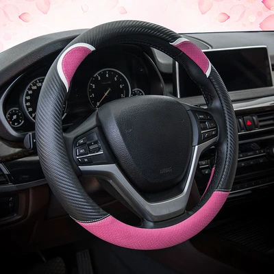 Handlebar Cover Factory Direct Sales – Steering wheel cover - round-black-rose-red-38cm